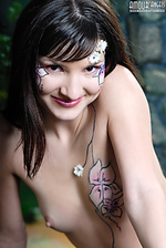 Love teen photo body art